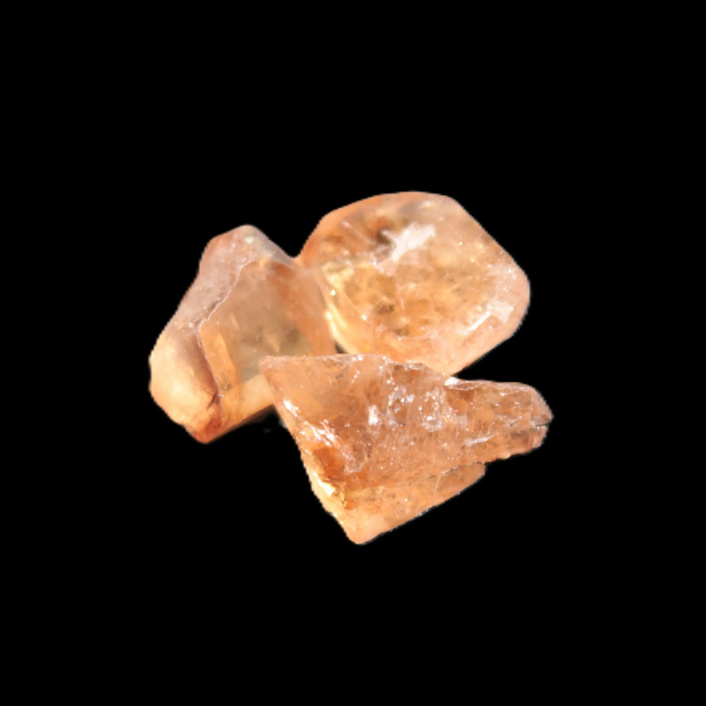 Three Brandy Topaz natural crystals from Skardu, Pakistan 7.7-8.5g Rocks and Things Store