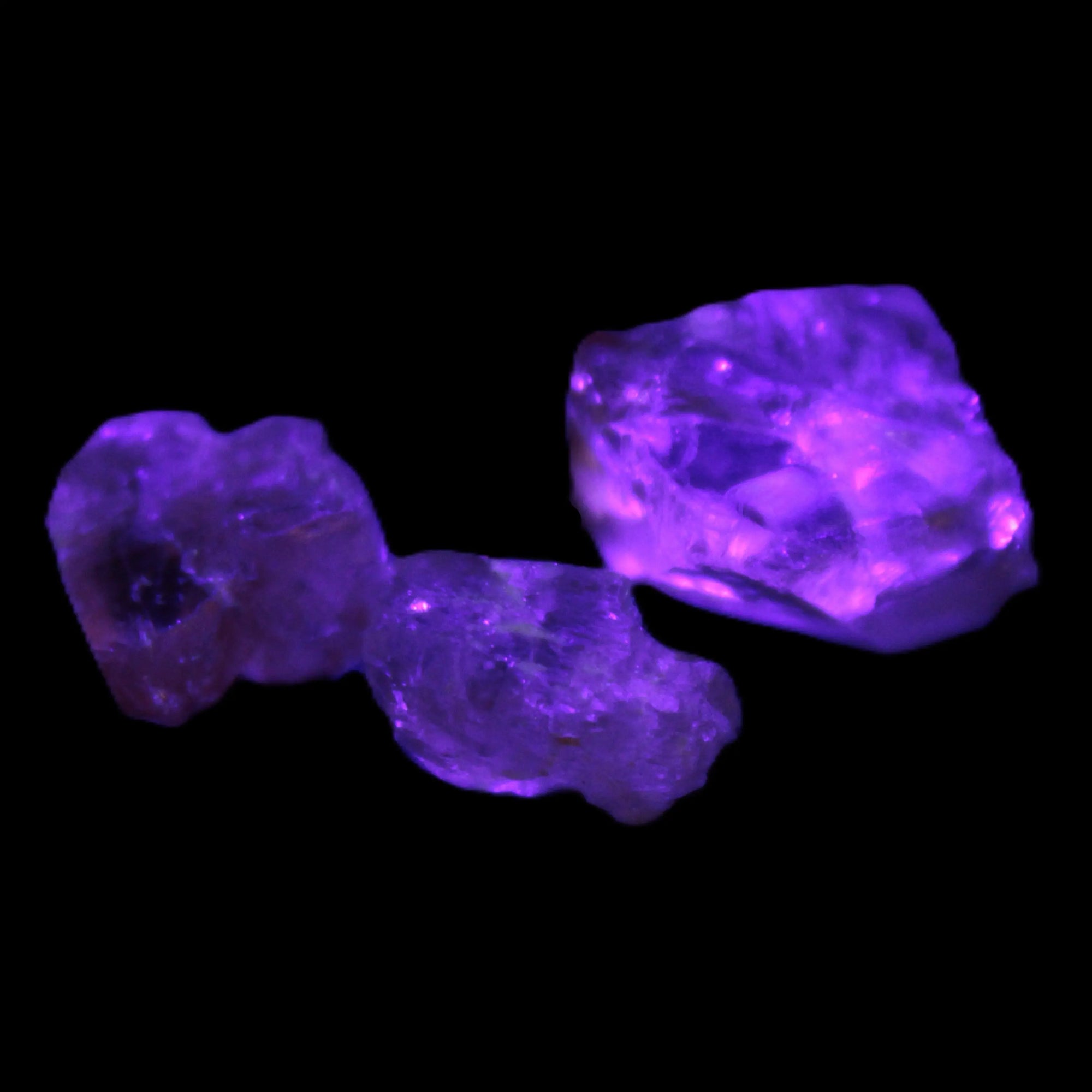 Three Brandy Topaz natural crystals from Skardu, Pakistan 7.7-8.5g Rocks and Things Store