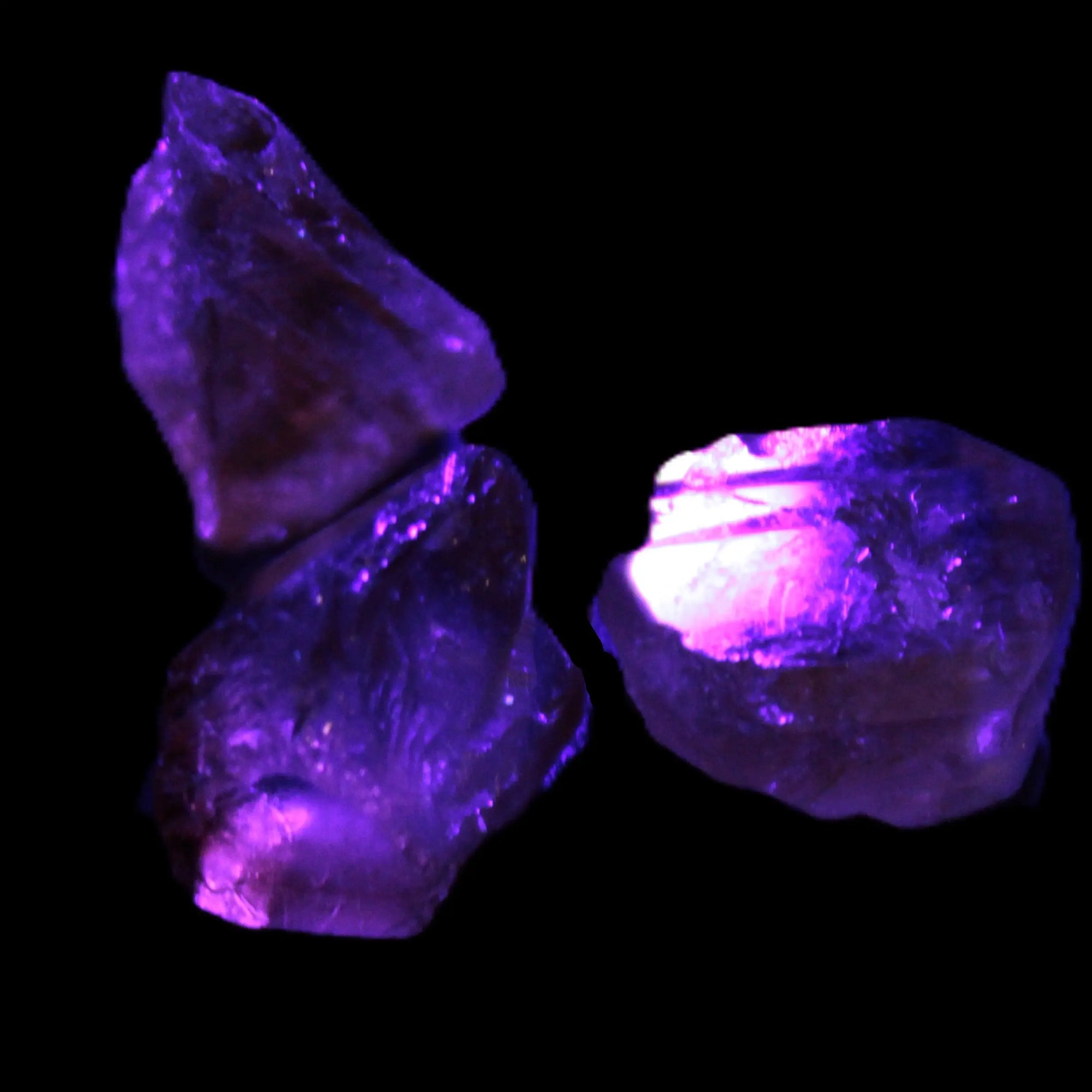 Three Brandy Topaz natural crystals from Skardu, Pakistan 7.7-8.5g Rocks and Things Store