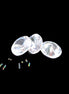 Three Zirconia Asher cut crystals 9.5ct 1.9g Rocks and Things Store