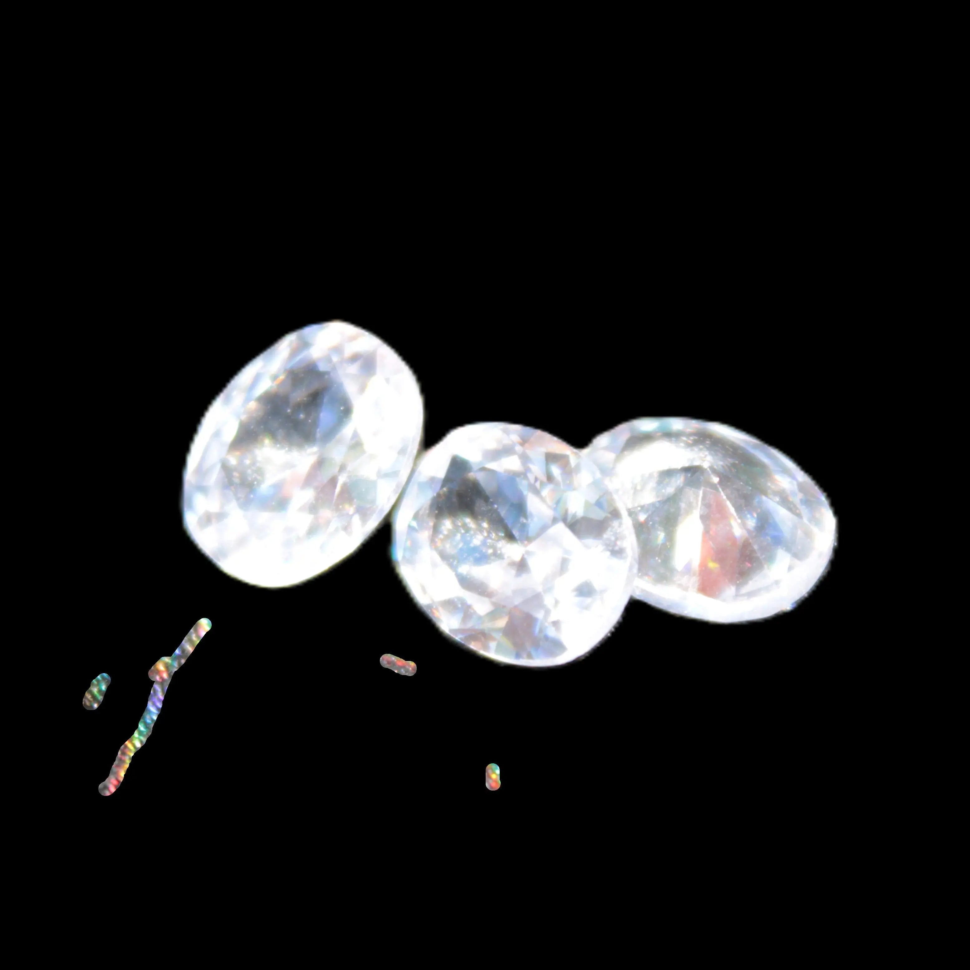 Three Zirconia Asher cut crystals 9.5ct 1.9g Rocks and Things Store