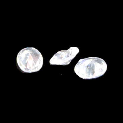 Three Zirconia Asher cut crystals 9.5ct 1.9g Rocks and Things Store