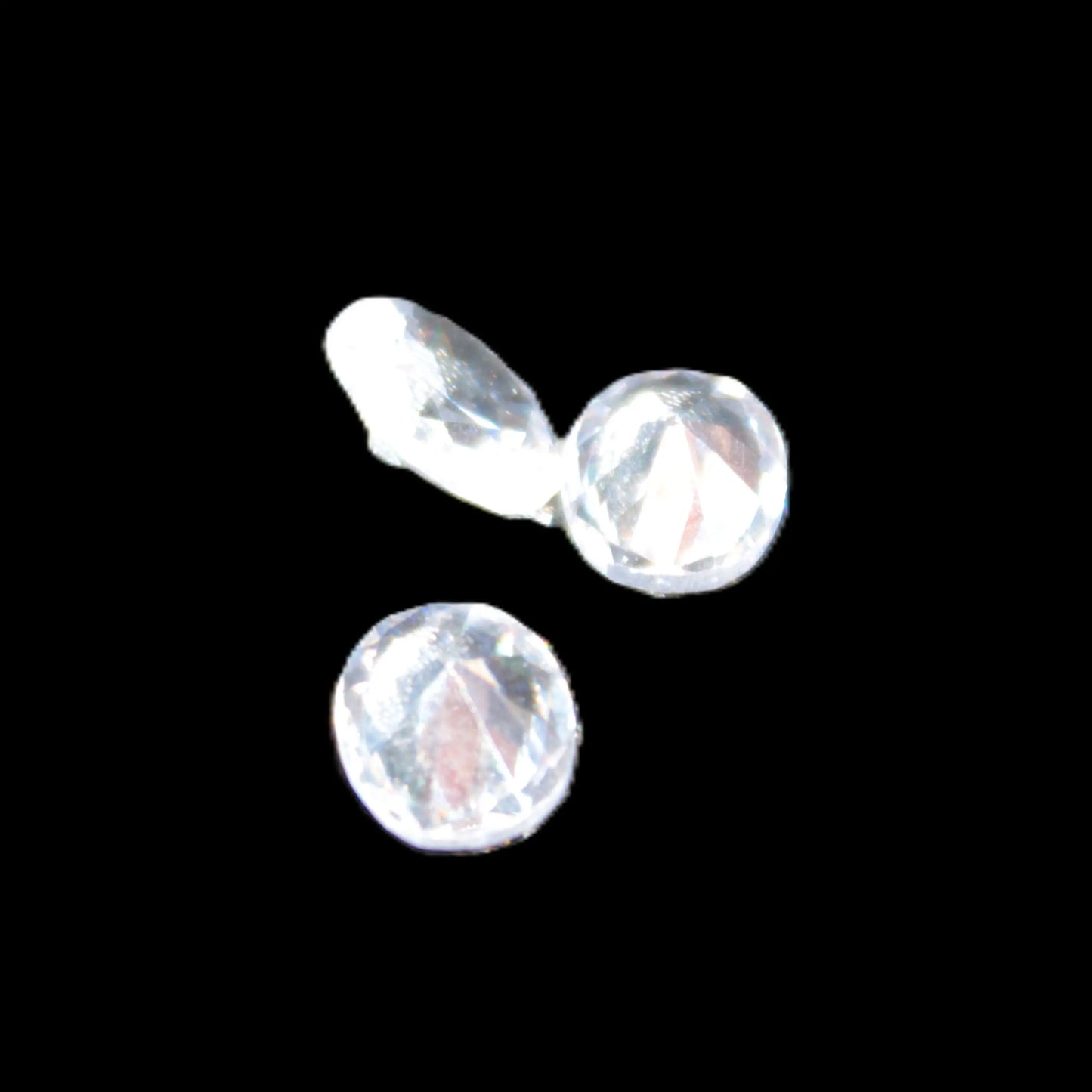 Three Zirconia Asher cut crystals 9.5ct 1.9g Rocks and Things Store