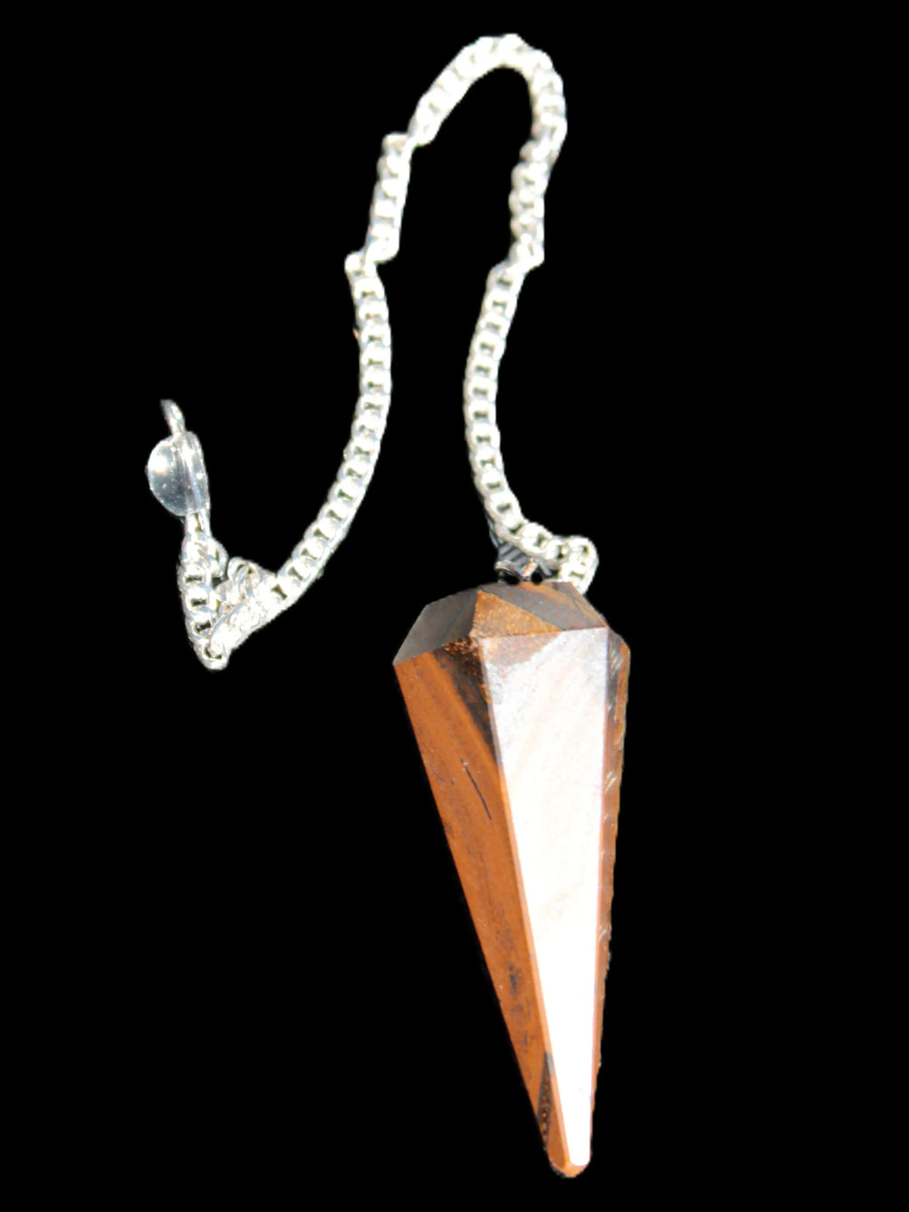 Tigers Eye faceted pendulum for dowsing 14.5g Rocks and Things