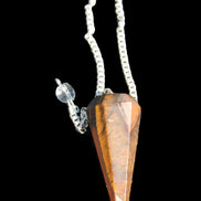 Tigers Eye faceted pendulum for dowsing 14.5g Rocks and Things