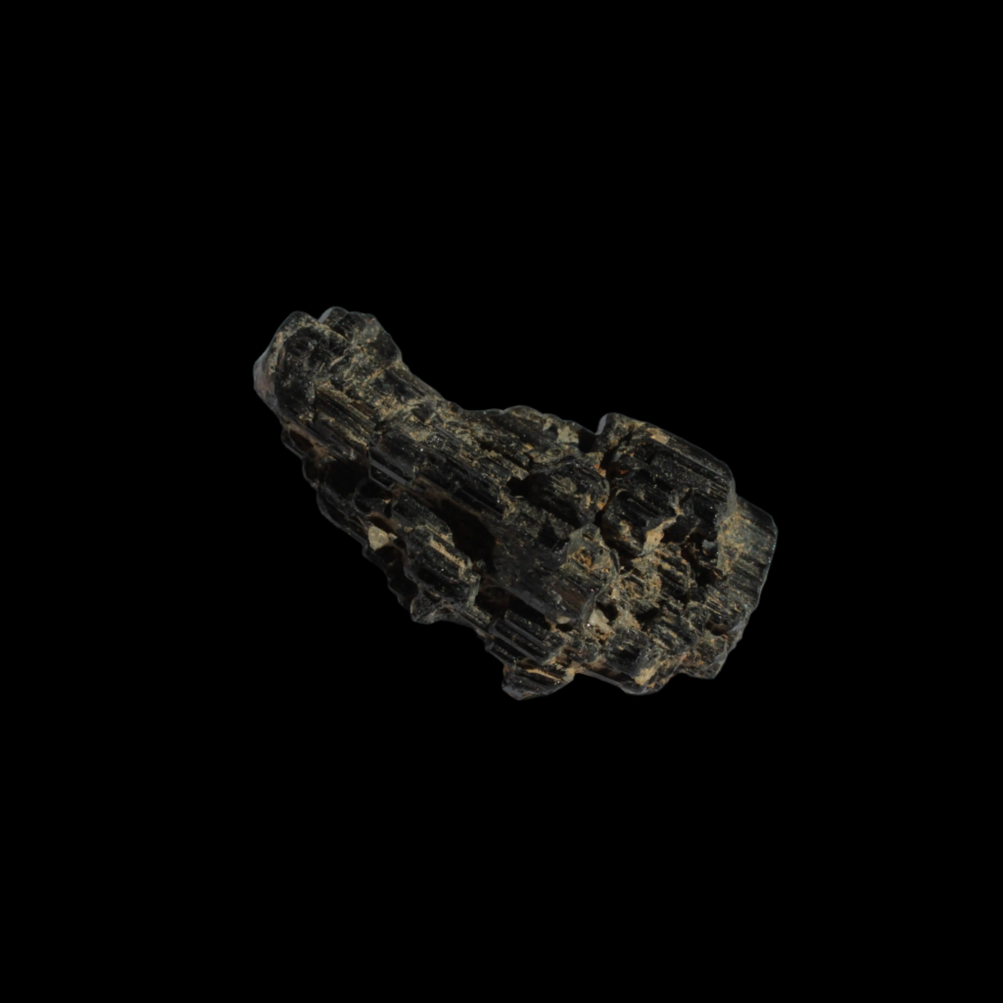 Rainbow Black Tourmaline cluster 81.4ct 16.3g in sunlight - Rocks and Things Store