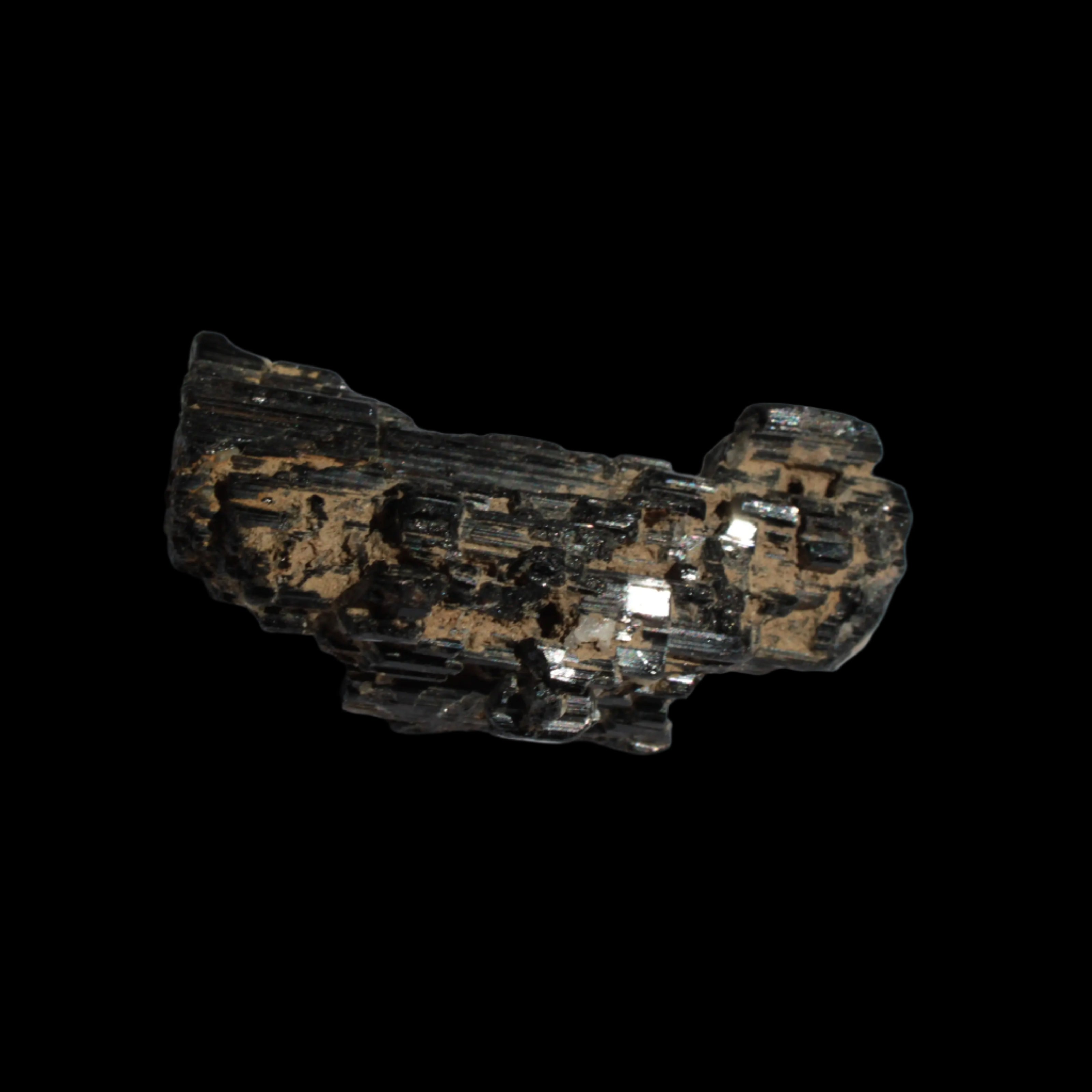Rainbow Black Tourmaline cluster 81.4ct 16.3g in sunlight - Rocks and Things Store