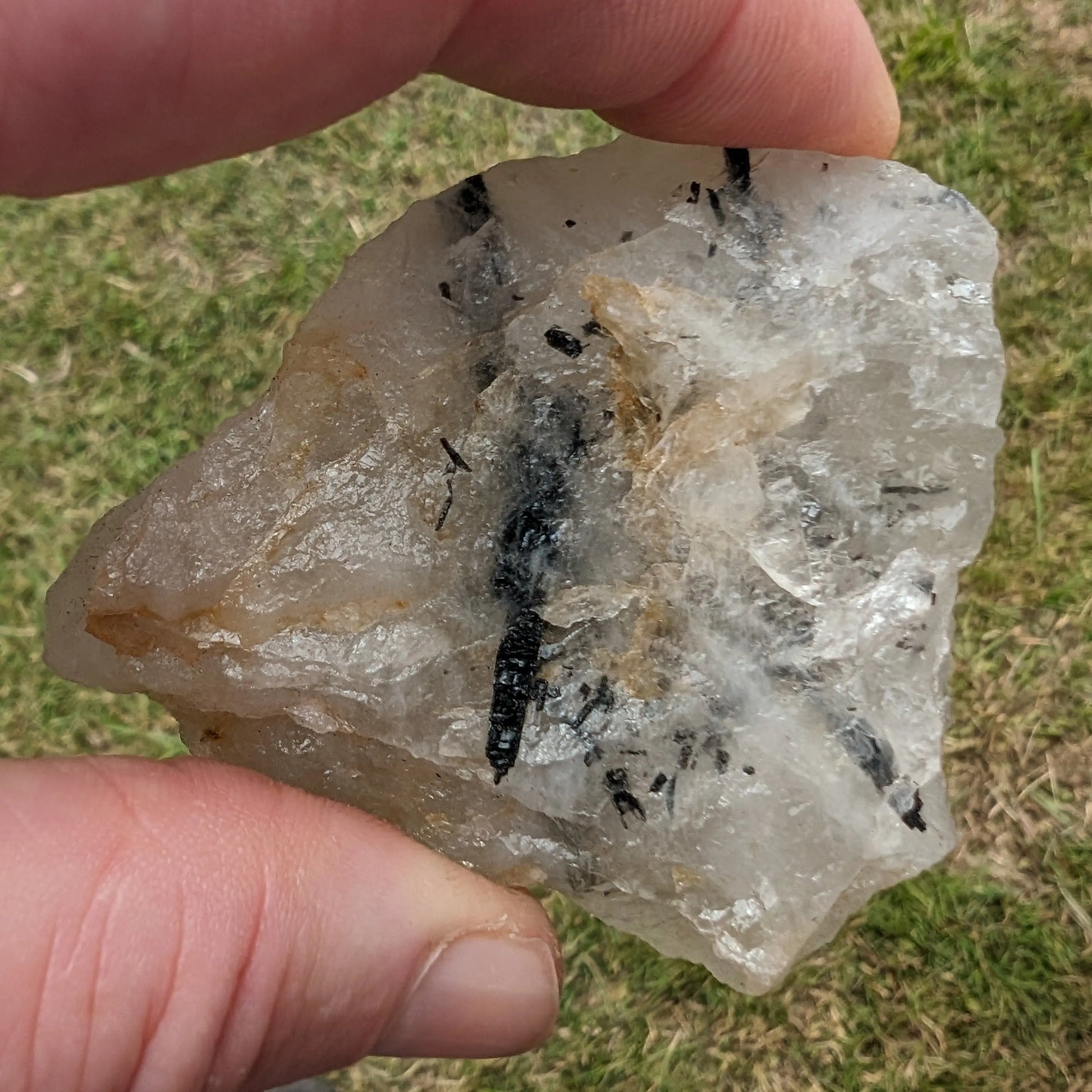 Tourmaline in Quartz rough 101g Rocks and Things