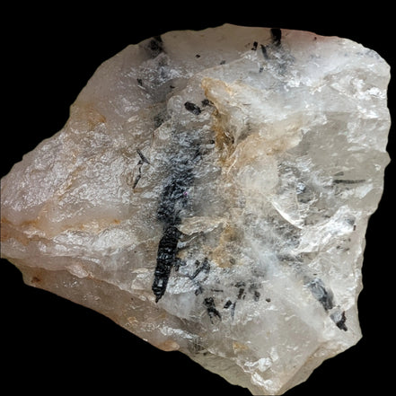Tourmaline in Quartz rough 101g in sunlight - Rocks and Things Store