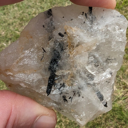 Tourmaline in Quartz rough 101g Rocks and Things