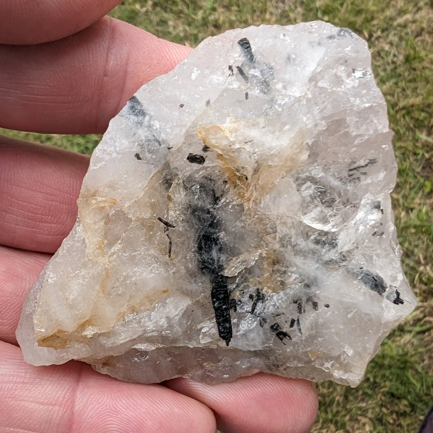 Tourmaline in Quartz rough 101g Rocks and Things