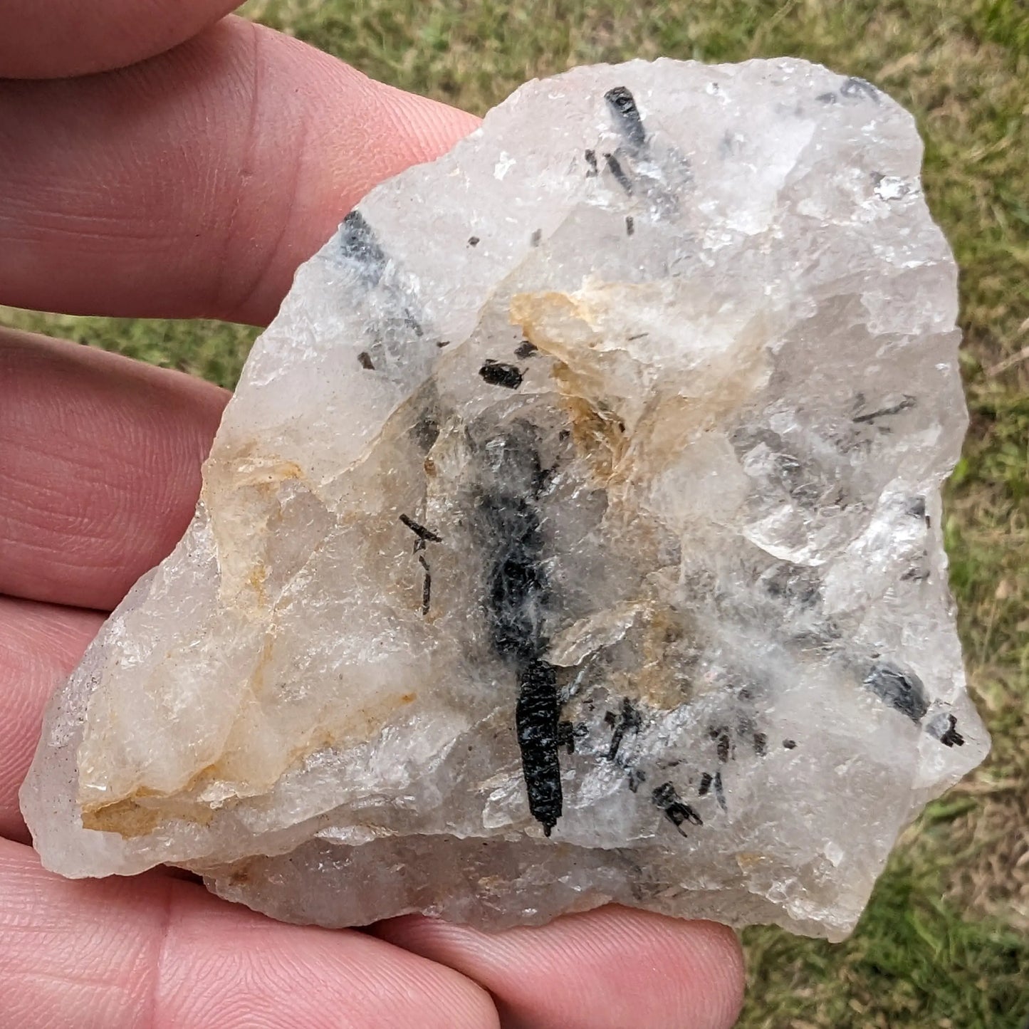 Tourmaline in Quartz rough 101g Rocks and Things