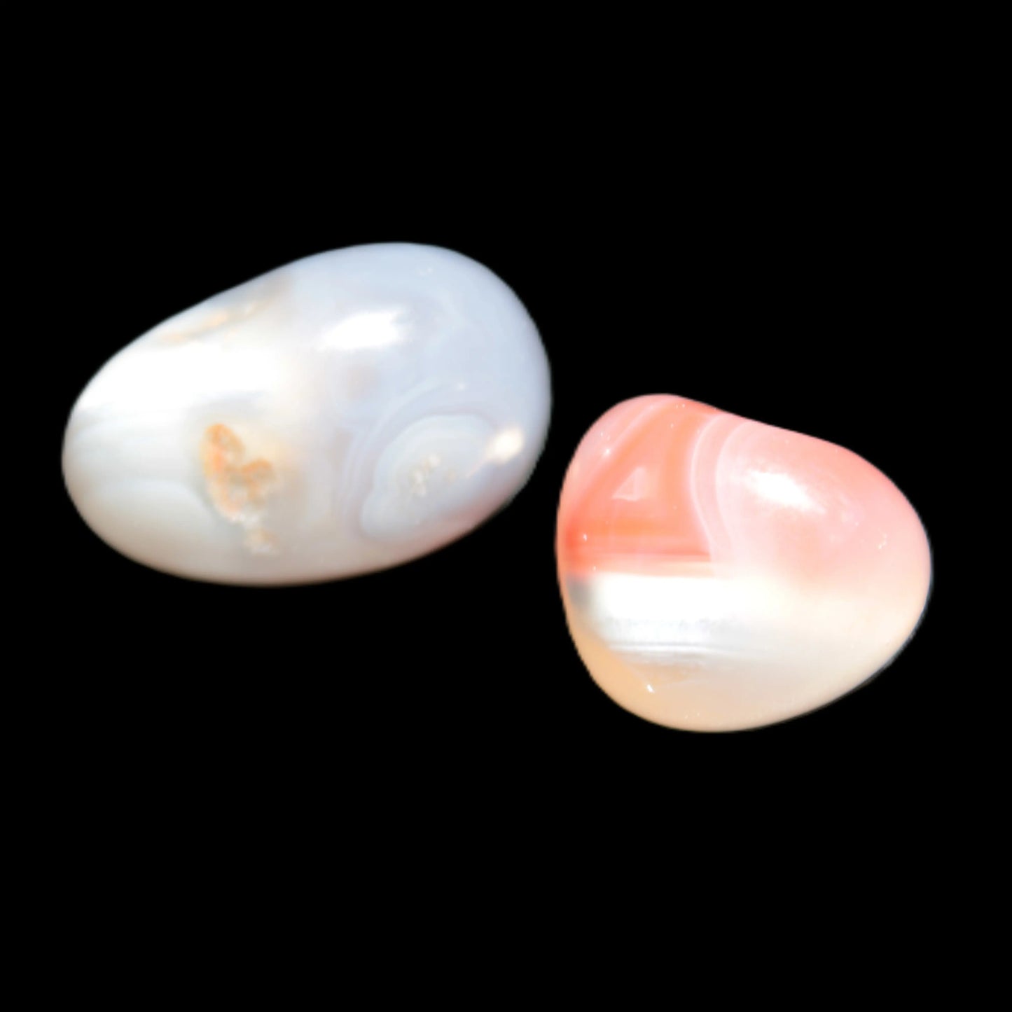 Two Agate polished stones 12-16g Rocks and Things Store