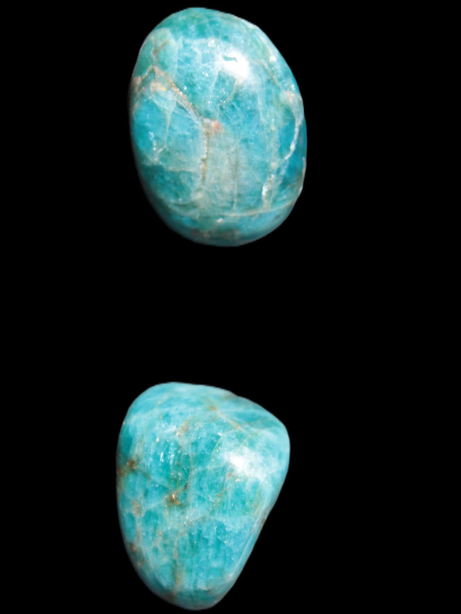 Two Blue Apatite polished stones 17-19g Rocks and Things