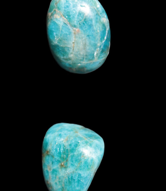 Two Blue Apatite polished stones 17-19g Rocks and Things
