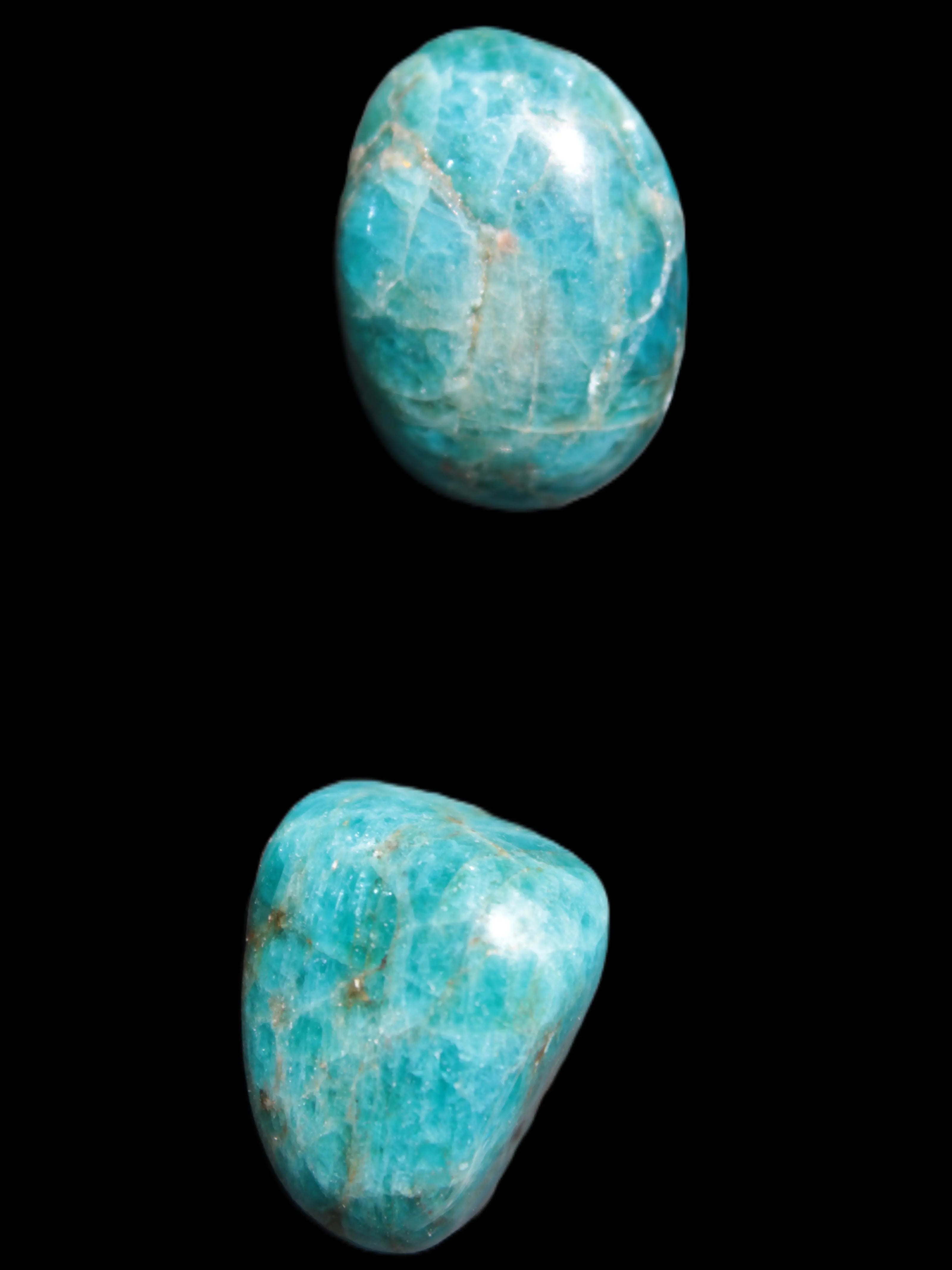 Two Blue Apatite polished stones 17-19g Rocks and Things