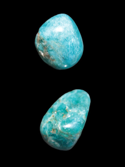 Two Blue Apatite polished stones 17-19g Rocks and Things