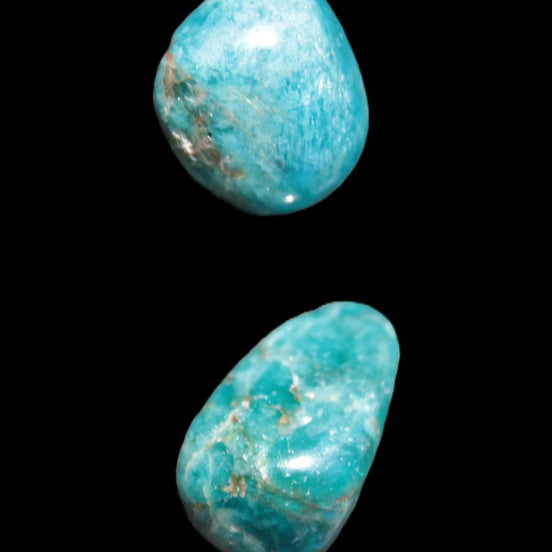 Two Blue Apatite polished stones 17-19g Rocks and Things