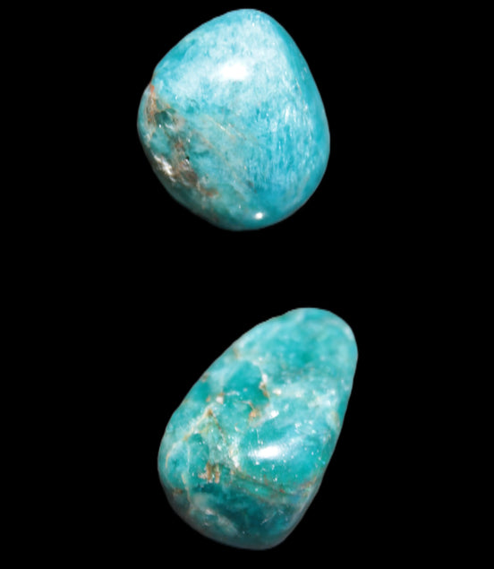 Two Blue Apatite polished stones 17-19g Rocks and Things