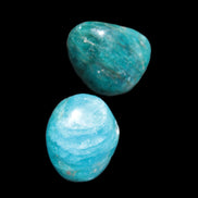 Two Blue Apatite polished stones 17-19g Rocks and Things