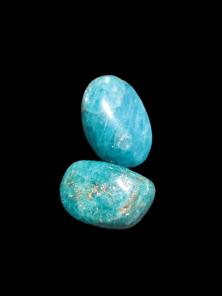 Two Blue Apatite polished stones 17-19g Rocks and Things