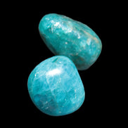 Two Blue Apatite polished stones 17-19g Rocks and Things