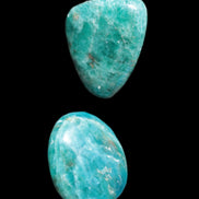 Two Blue Apatite polished stones 17-19g Rocks and Things