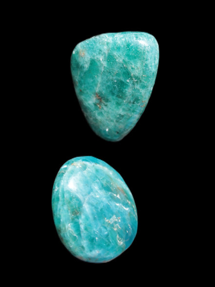 Two Blue Apatite polished stones 17-19g Rocks and Things