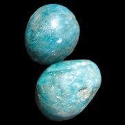 Two Blue Apatite polished stones 17-19g Rocks and Things