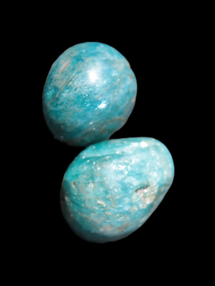 Two Blue Apatite polished stones 17-19g Rocks and Things