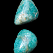 Two Blue Apatite stones 18-22mm 16-19g Rocks and Things
