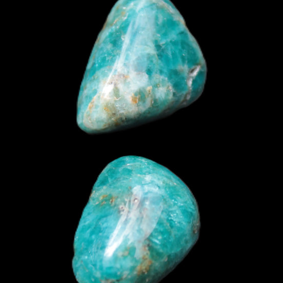 Two Blue Apatite stones 18-22mm 16-19g Rocks and Things