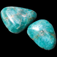 Two Blue Apatite stones 18-22mm 16-19g Rocks and Things