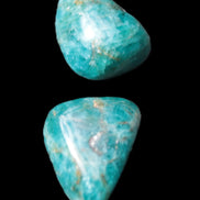 Two Blue Apatite stones 18-22mm 16-19g Rocks and Things