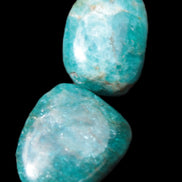 Two Blue Apatite stones 18-22mm 16-19g Rocks and Things