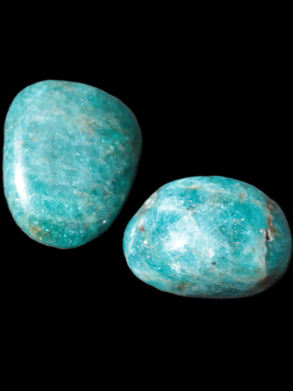 Two Blue Apatite stones 18-22mm 16-19g Rocks and Things