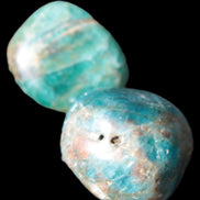 Two Blue Apatite stones 18-22mm 16-19g Rocks and Things