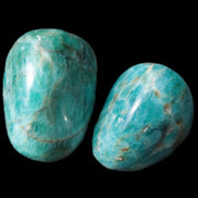 Two Blue Apatite stones 18-22mm 16-19g Rocks and Things