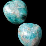 Two Blue Apatite stones 18-22mm 16-19g Rocks and Things