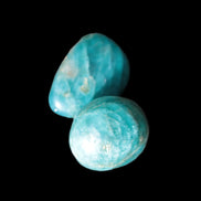 Two Blue Apatite stones 18-22mm 16-19g Rocks and Things