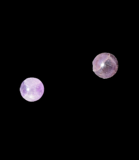Two Dream Amethyst spheres 4-5g Rocks and Things
