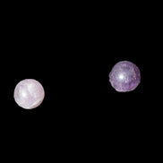 Two Dream Amethyst spheres 4-5g Rocks and Things