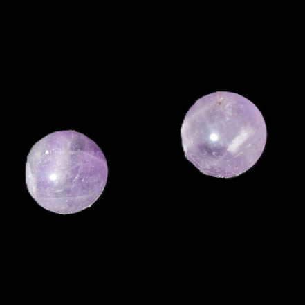 Two Dream Amethyst spheres 4-5g Rocks and Things