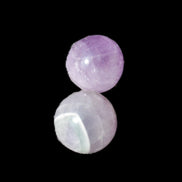 Two Dream Amethyst spheres 4-5g Rocks and Things