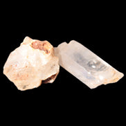 Two Fenster skeletal Enhydro crystals with hydrocarbons 4.8-8.6g Rocks and Things Store