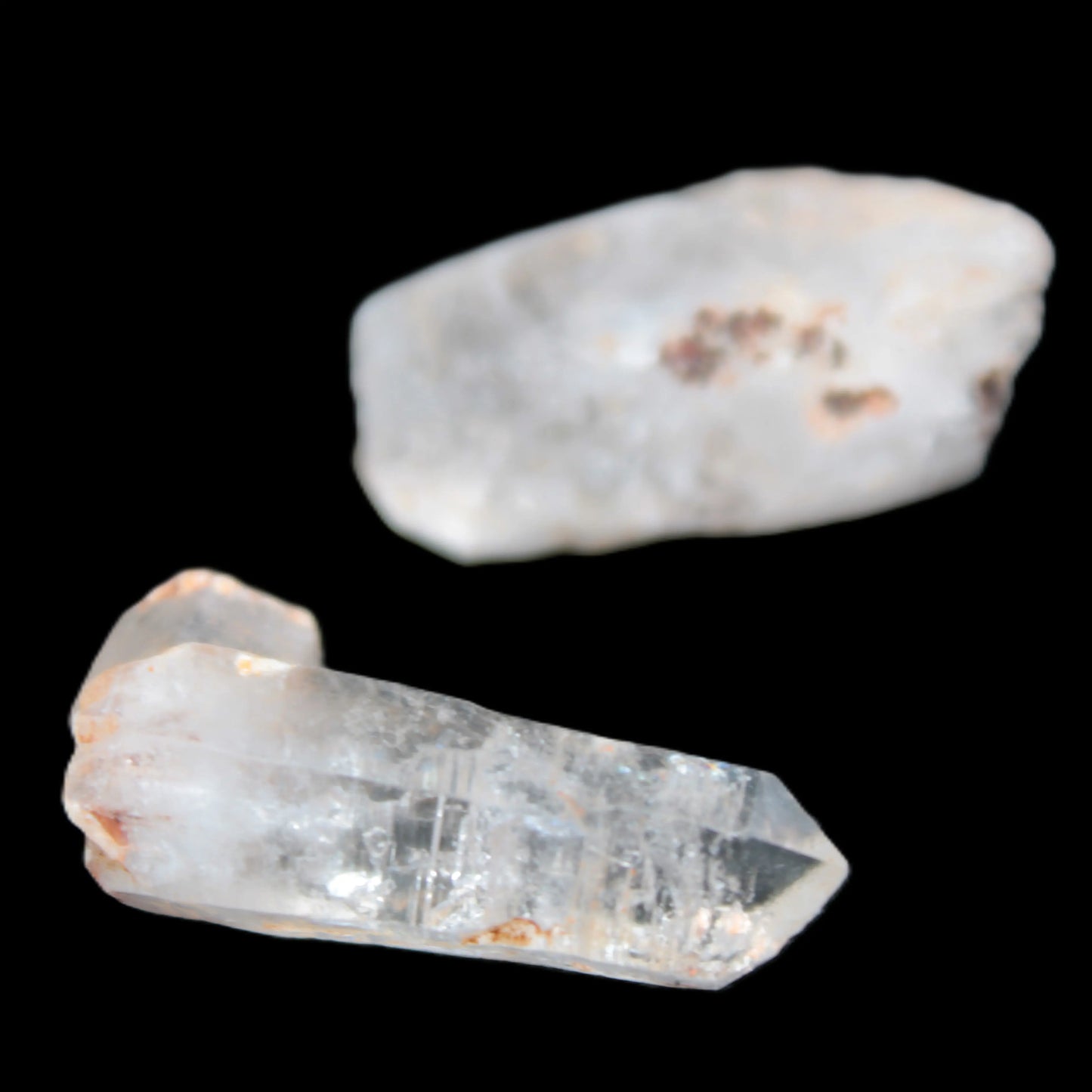 Two Fenster skeletal Enhydro crystals with hydrocarbons selections 5-16g Rocks and Things Store