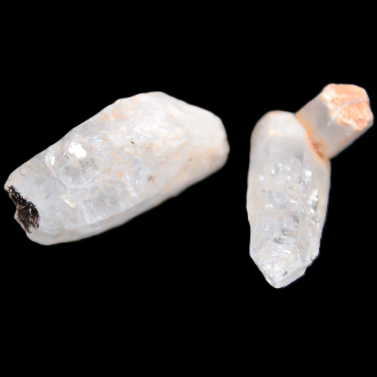 Two Fenster skeletal Enhydro crystals with hydrocarbons selections 5-16g Rocks and Things Store