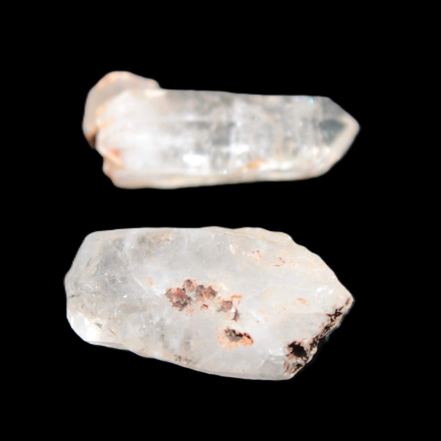 Two Fenster skeletal Enhydro crystals with hydrocarbons selections 5-16g Rocks and Things Store