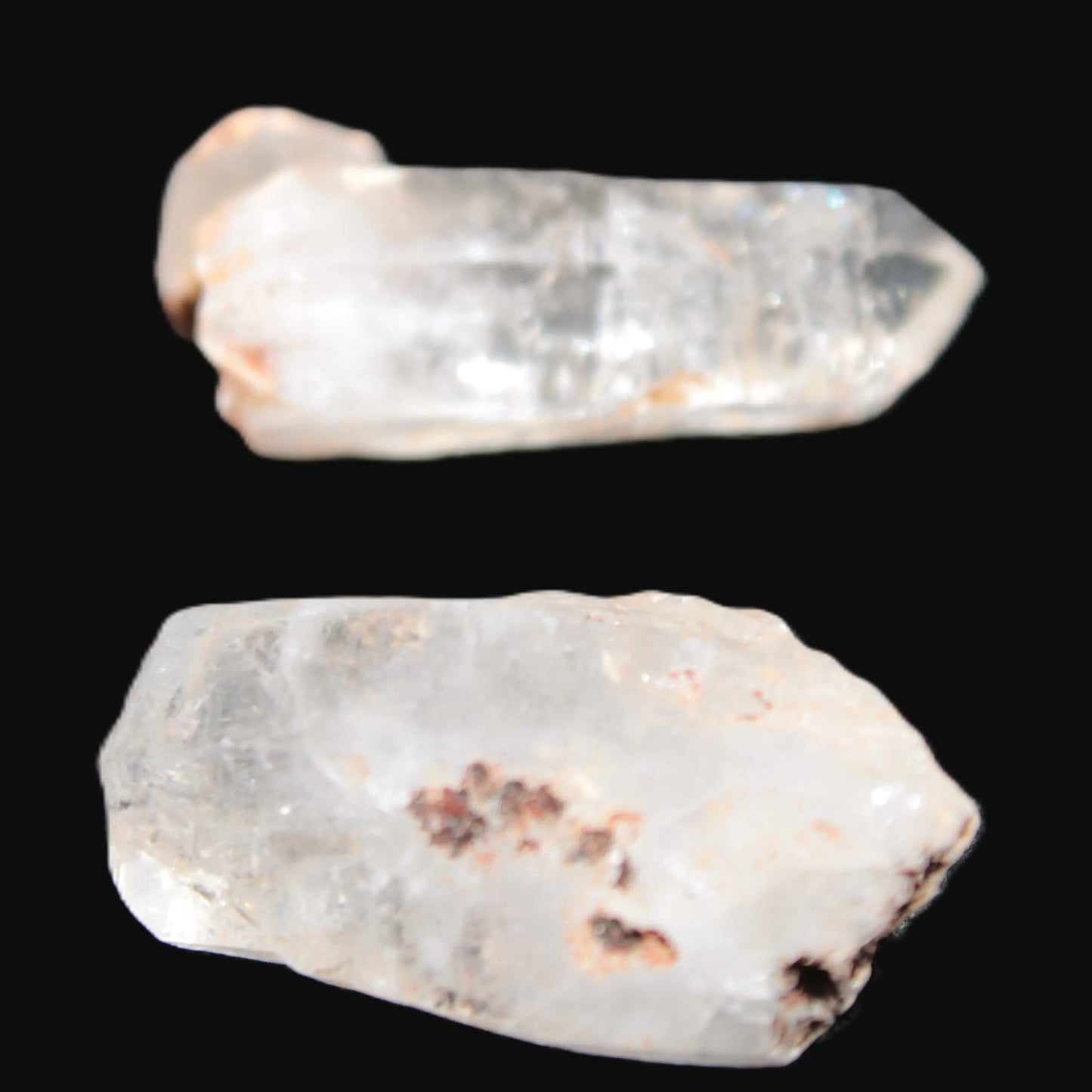 Two Fenster skeletal Enhydro crystals with hydrocarbons selections 5-16g Rocks and Things Store