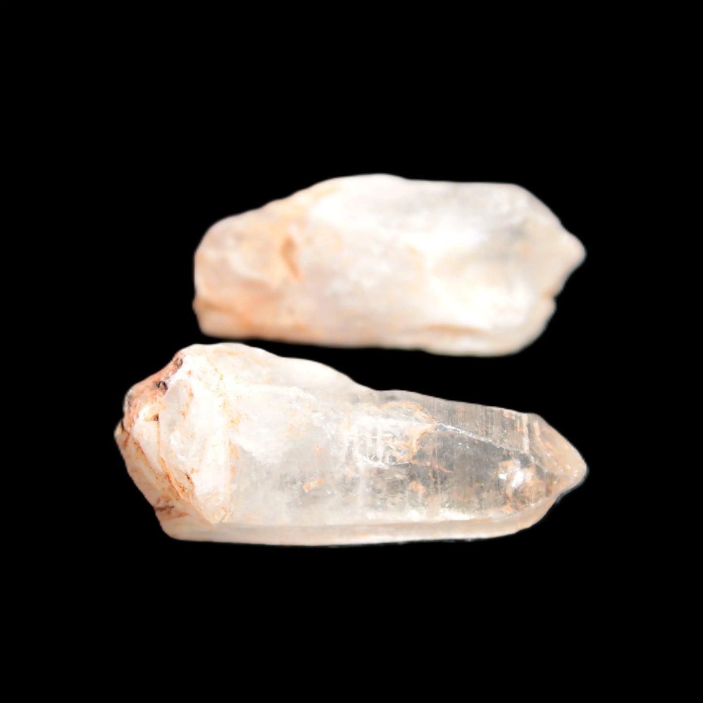 Two Fenster skeletal Enhydro crystals with hydrocarbons selections 5-16g Rocks and Things Store